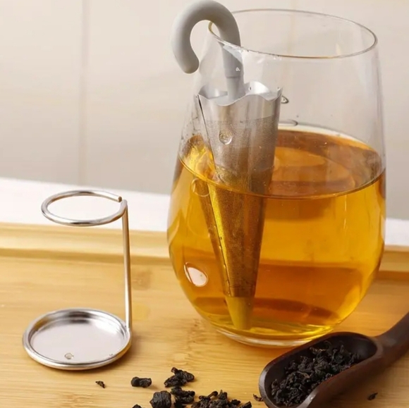 (1 piece) Rainy Day Tea infuser with Stand - Picture 5 of 6